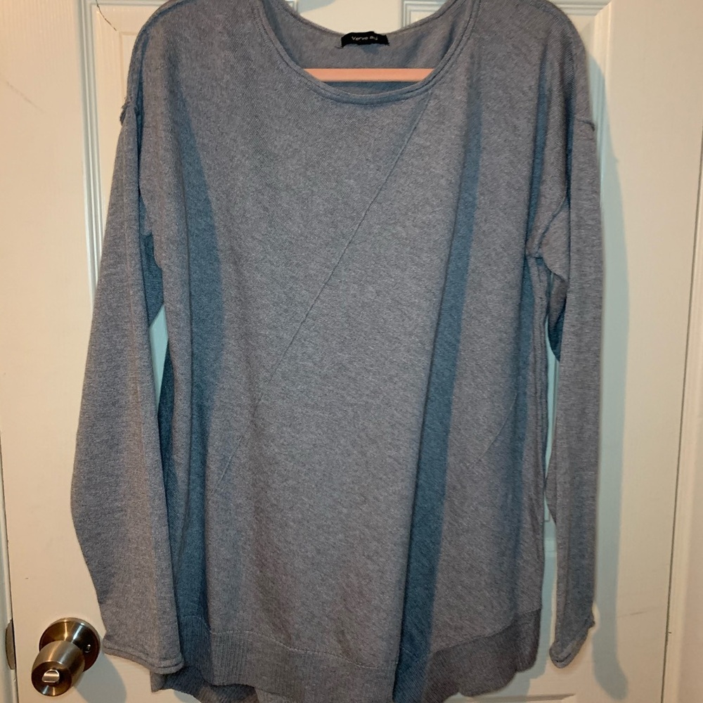 Grey pullover sweater